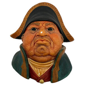 Bossons Mr. Bumble 1969 Dickens Oliver Twist England Chalkware Head 3D Wall